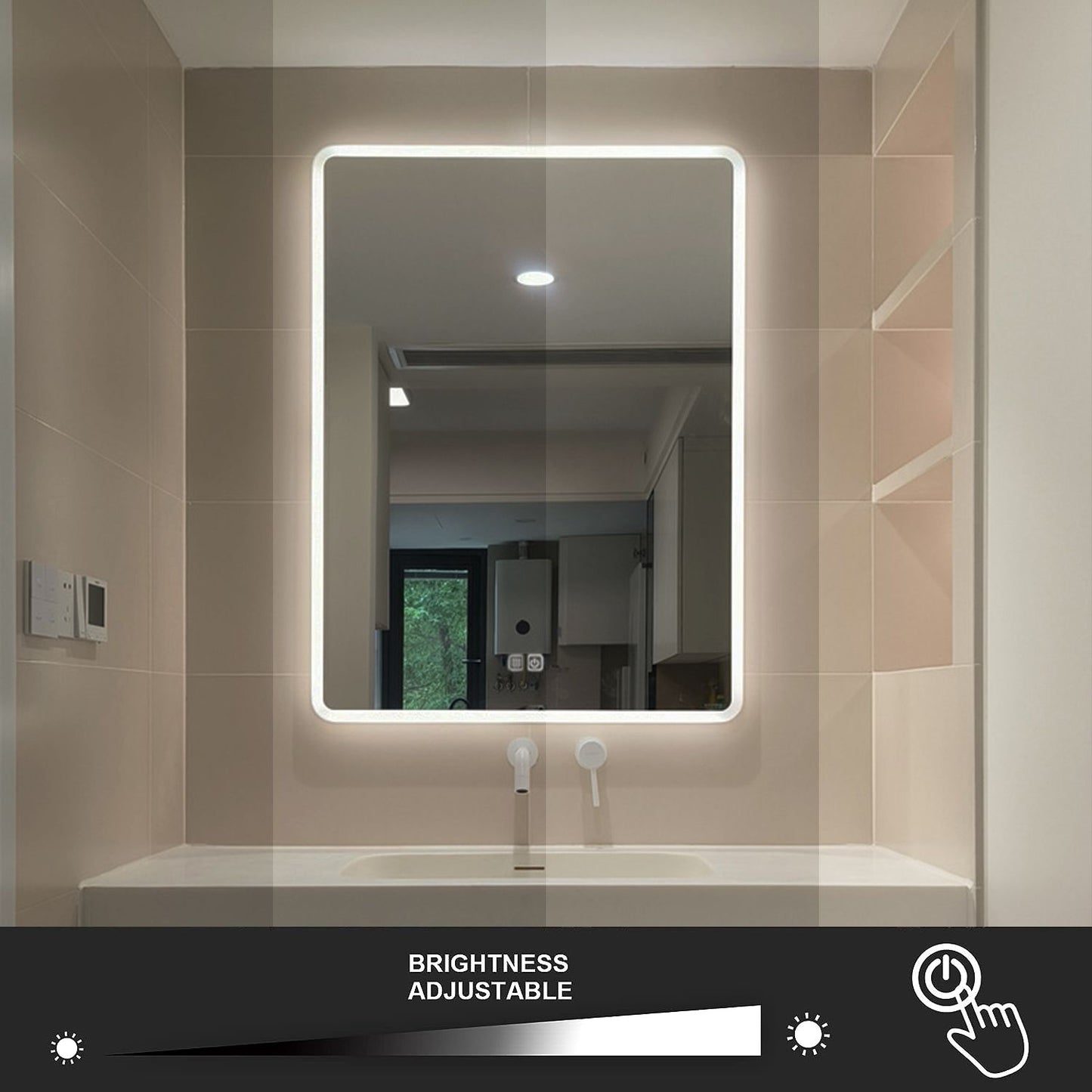 GOMINIMO LED MIrror 800mm Rectangle
