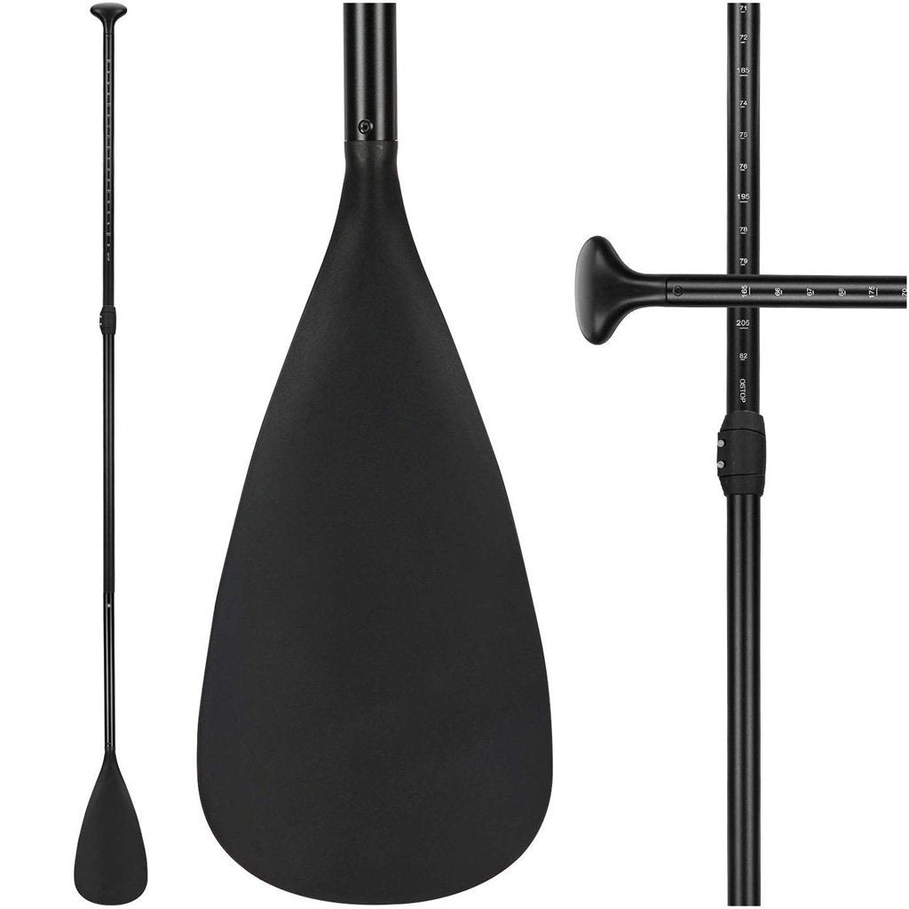 Adjustable Alloy SUP Paddle Stand Up Paddle Board Edge Guard 160-215cm Double