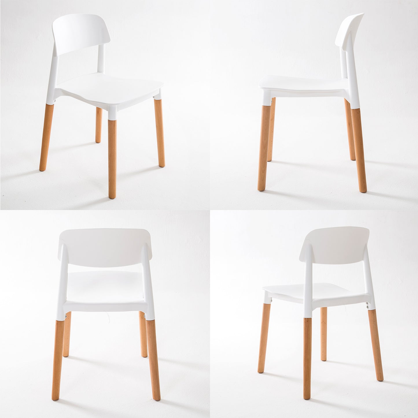 2X Retro Belloch Stackable Dining Cafe Chair