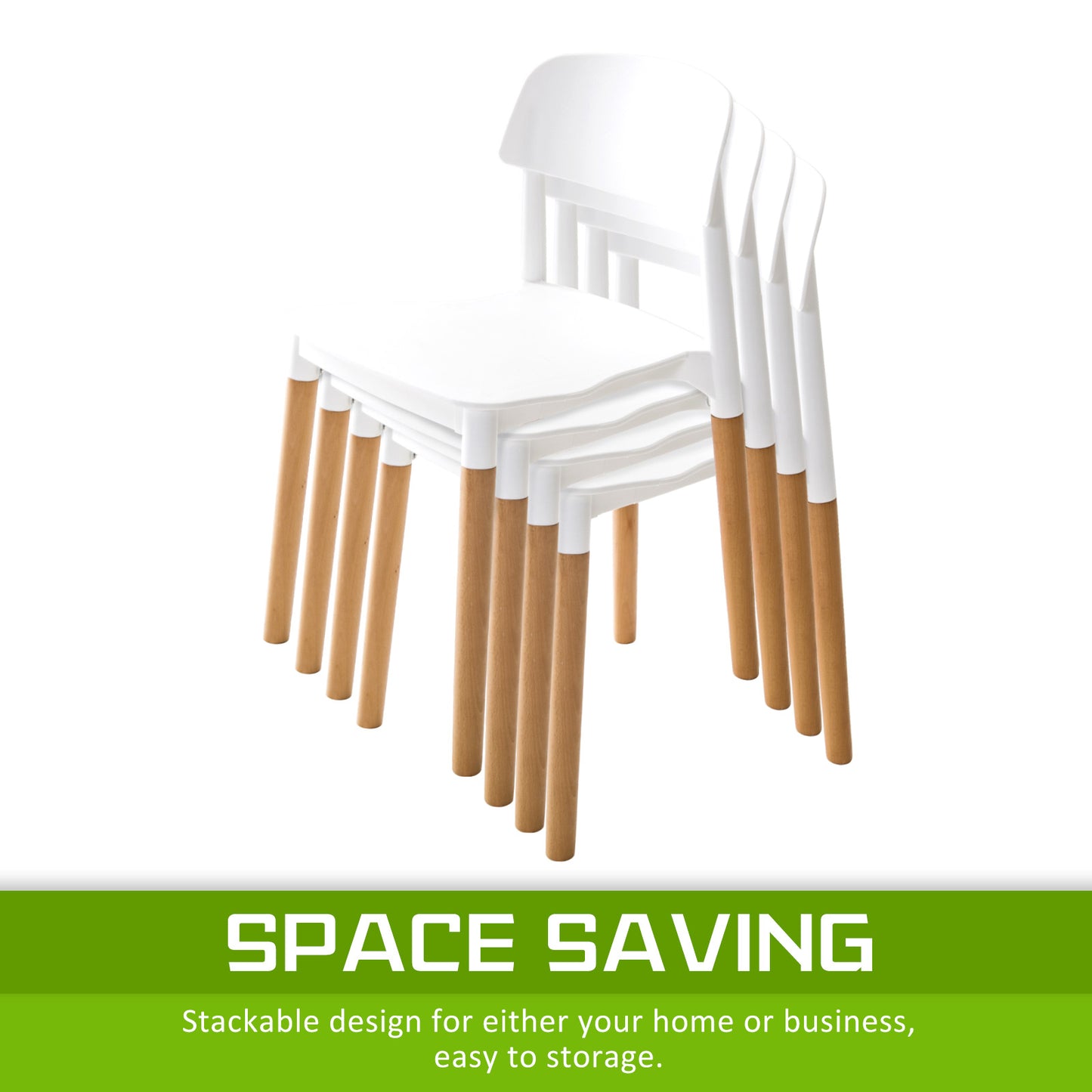 2X Retro Belloch Stackable Dining Cafe Chair