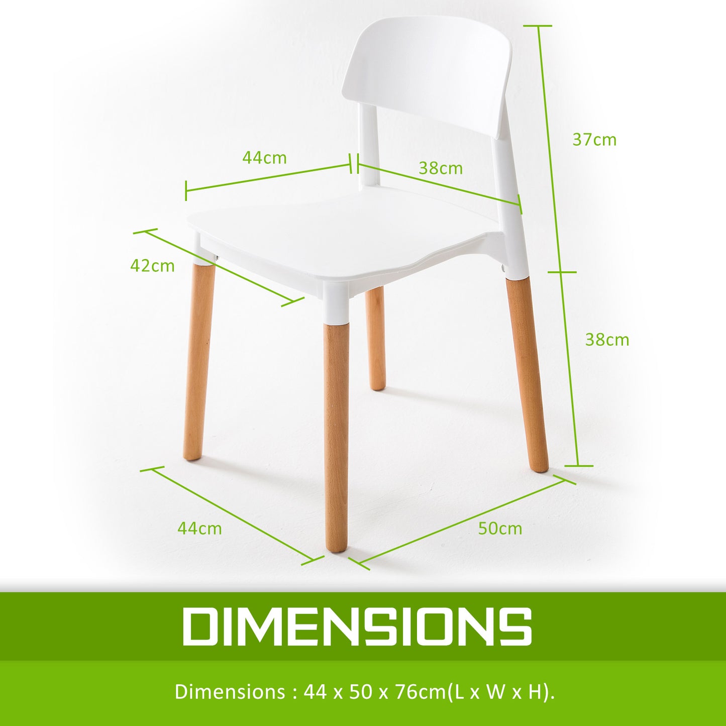 2X Retro Belloch Stackable Dining Cafe Chair