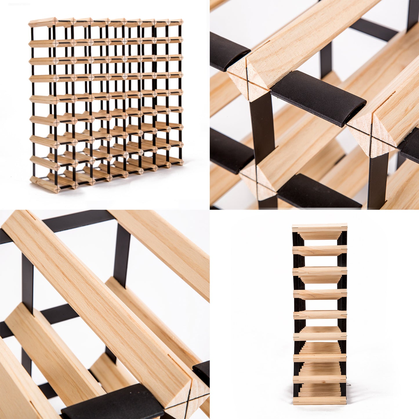 Timber Wine Rack Storage Cellar Organiser for Multiple Bottles