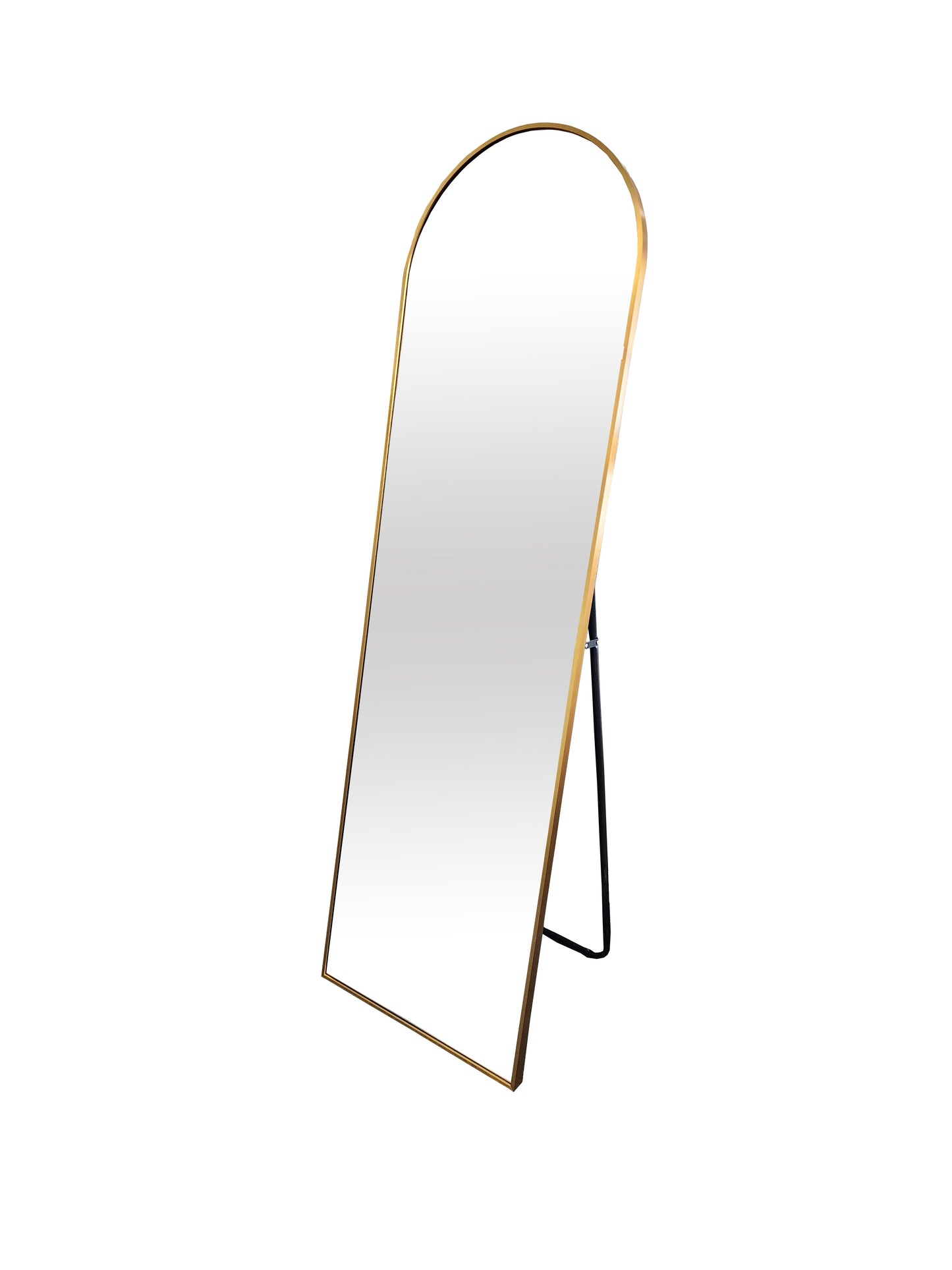 Metal Rectangle and Arch Free Standing Mirror