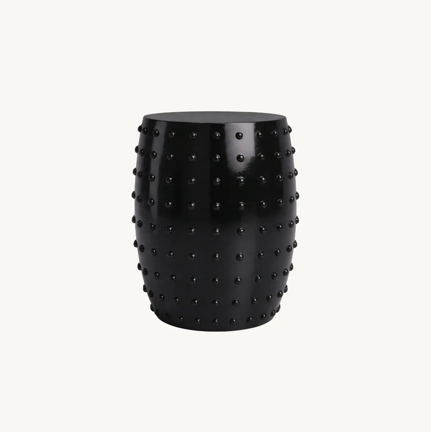 Atelier Noir Studded Side Table - Black