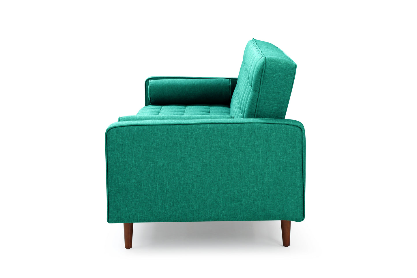 Sofa Bed 3 Seater Button Tufted Lounge Set for Living Room Couch in Fabric and Velvet