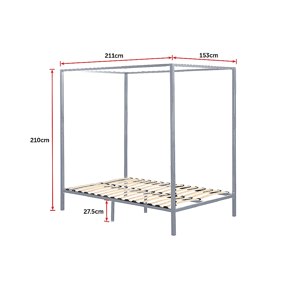 Four Poster Queen Bed Frame