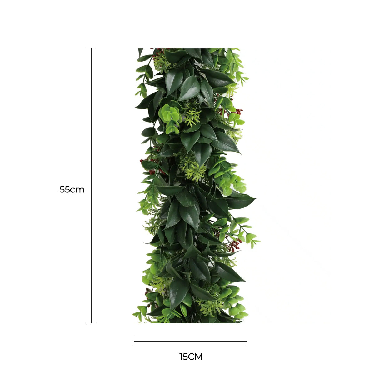 Artificial Extendable Hanging Wreath – UV Resistant, 55cm