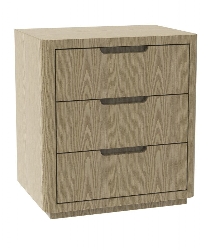 Bedside Table – Oak Finish, 61 cm Height