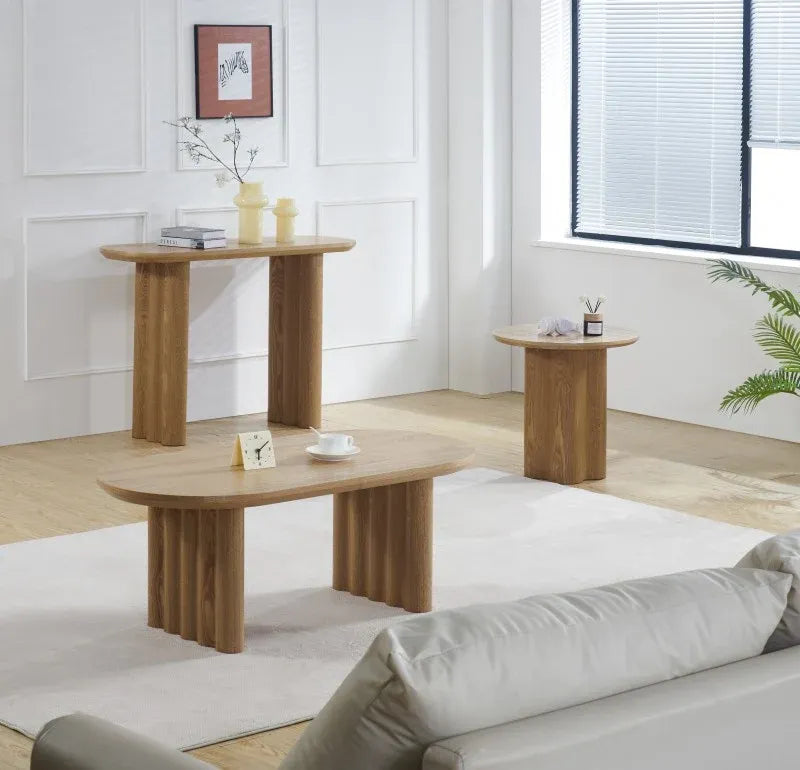 Signorina Side Table – Oak Veneer, 50 cm