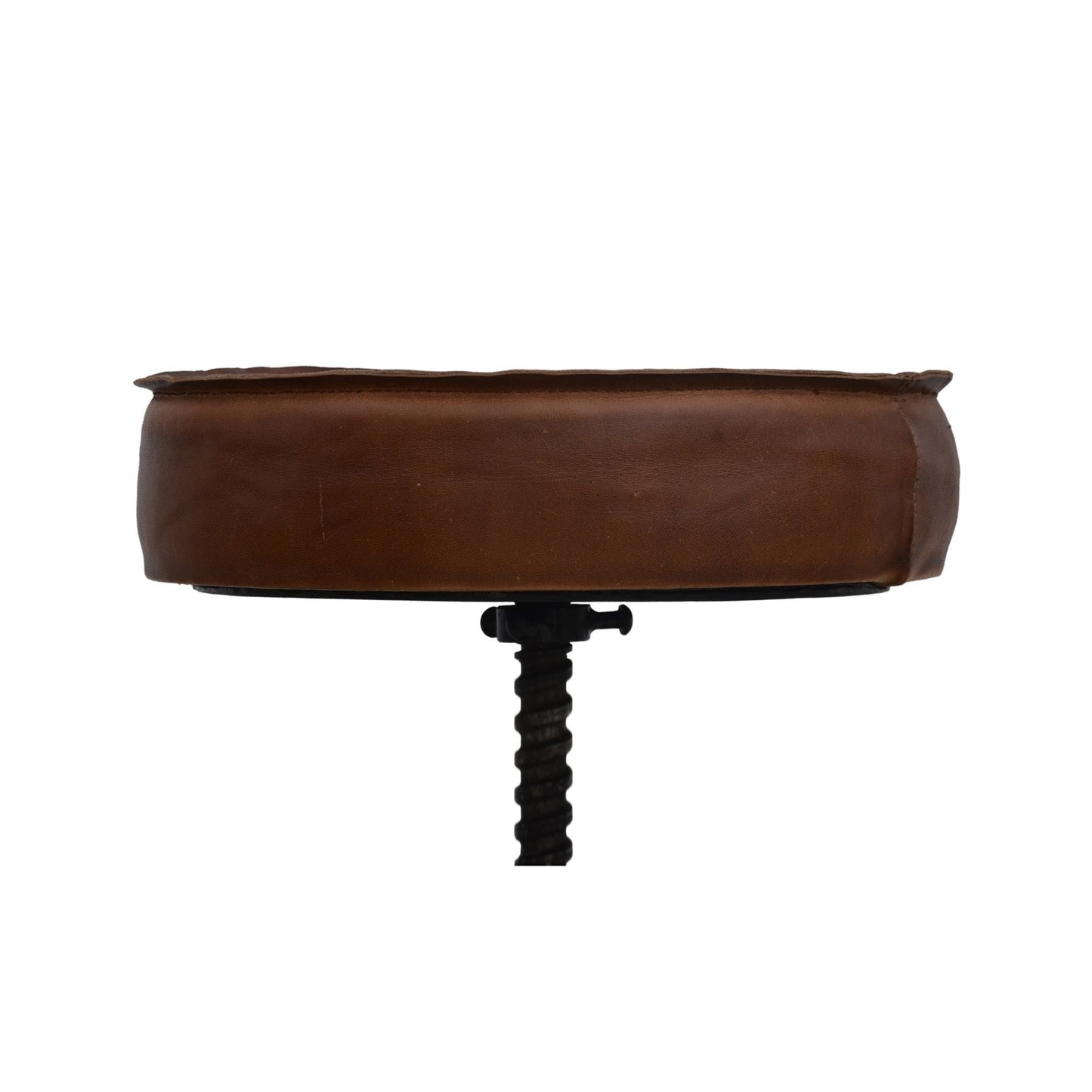 INDUSTRIAL PARIS WIND UP CAST IRON BAR STOOL