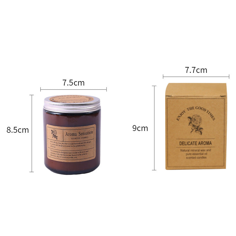Aromatherapy Scented Candle - Hand-Poured Soy Wax Candle for Relaxation and Home Decor