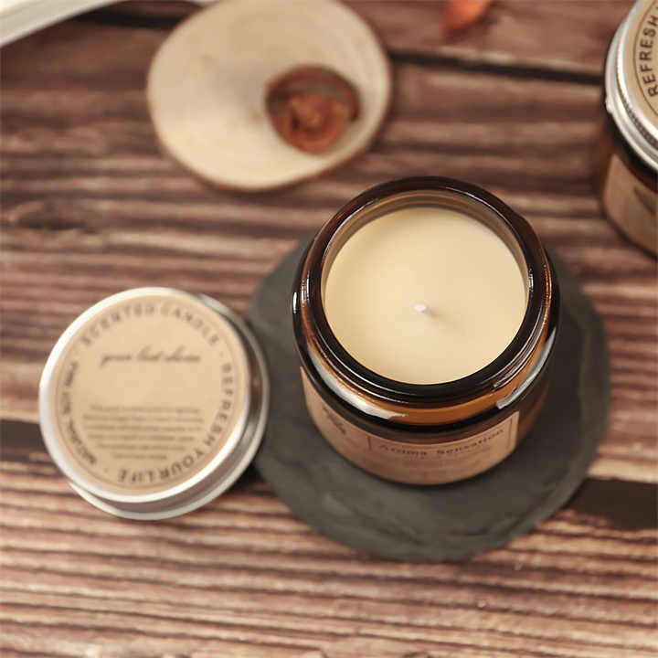 Aromatherapy Scented Candle - Hand-Poured Soy Wax Candle for Relaxation and Home Decor