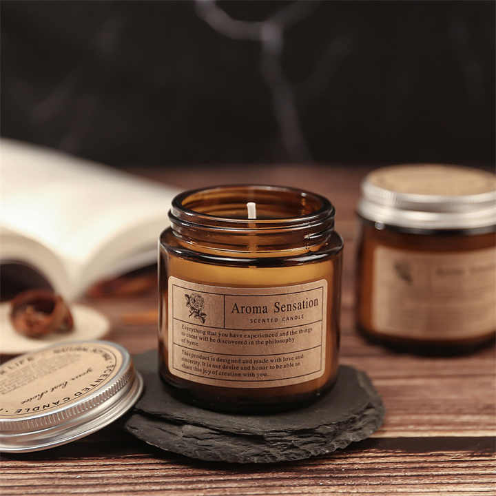 Aromatherapy Scented Candle - Hand-Poured Soy Wax Candle for Relaxation and Home Decor