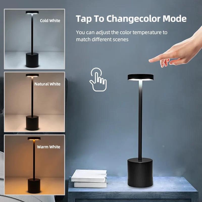 Touch-Control LED Table Lamp with Adjustable Color Modes