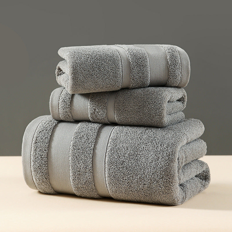 Luxury 3-Piece 100% Cotton Towel Set - Bath, Hand & Face Towels