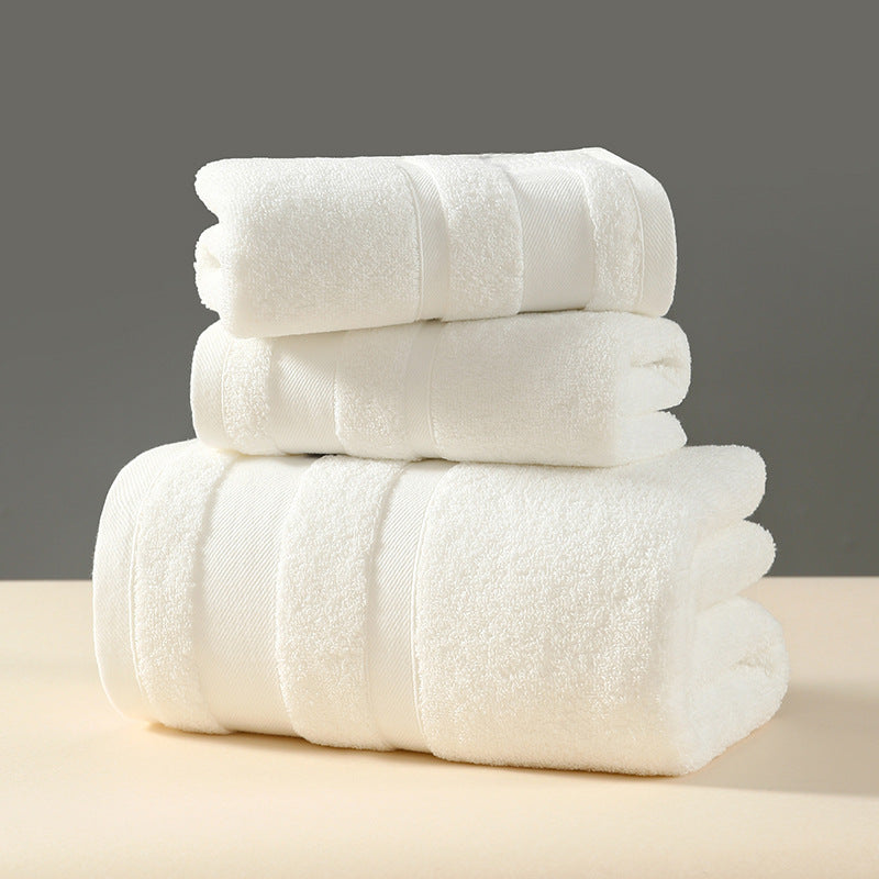 Luxury 3-Piece 100% Cotton Towel Set - Bath, Hand & Face Towels