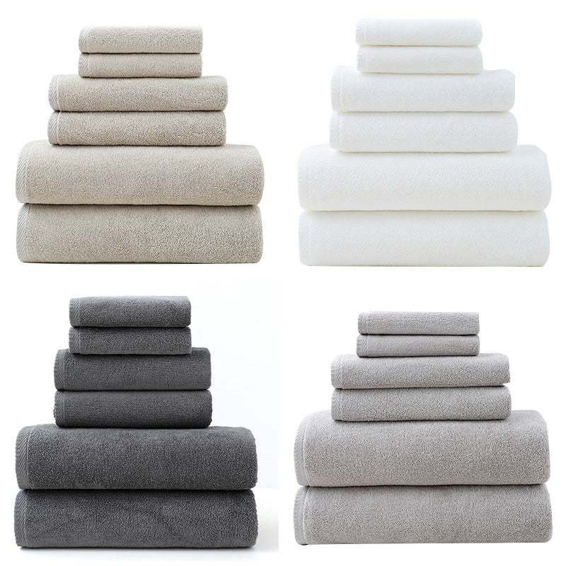 Premium Cotton Towel Set - 6 Pieces, Soft & Absorbent Bath Towels for Adults
