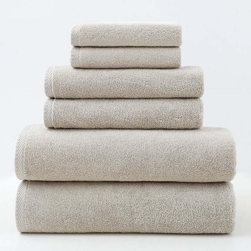 Premium Cotton Towel Set - 6 Pieces, Soft & Absorbent Bath Towels for Adults
