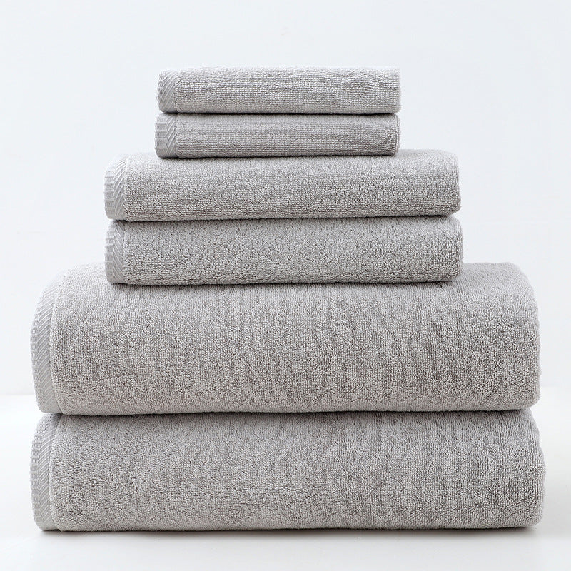 Premium Cotton Towel Set - 6 Pieces, Soft & Absorbent Bath Towels for Adults