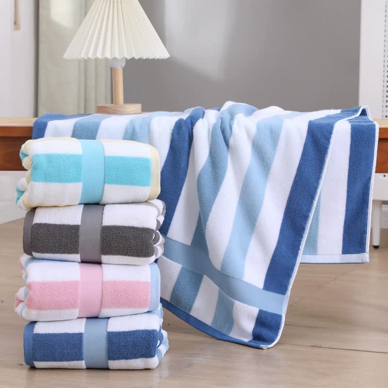 Ultra-Absorbent Long-Fiber Cotton Large Bath Towel – Perfect for Home, Hotel, and Beauty Salons