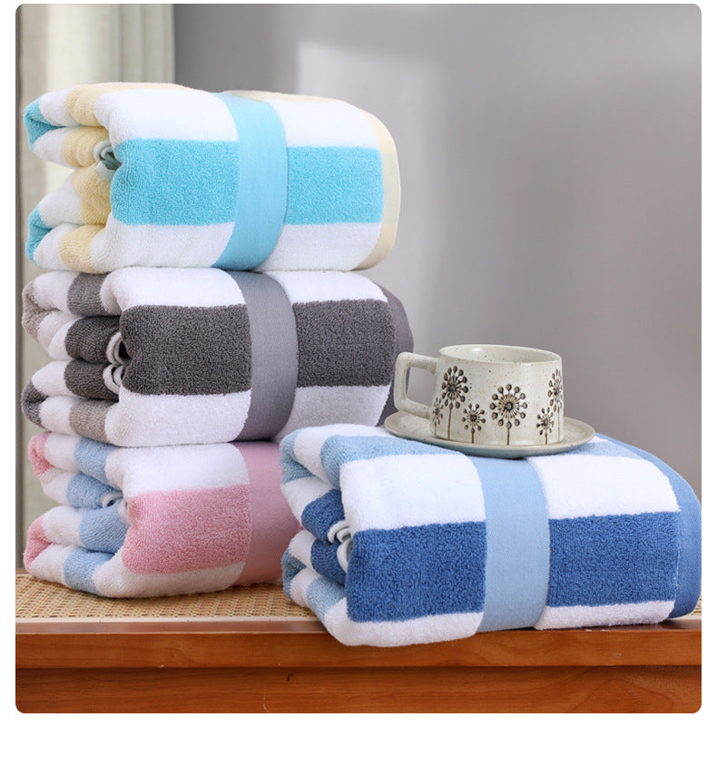 Ultra-Absorbent Long-Fiber Cotton Large Bath Towel – Perfect for Home, Hotel, and Beauty Salons