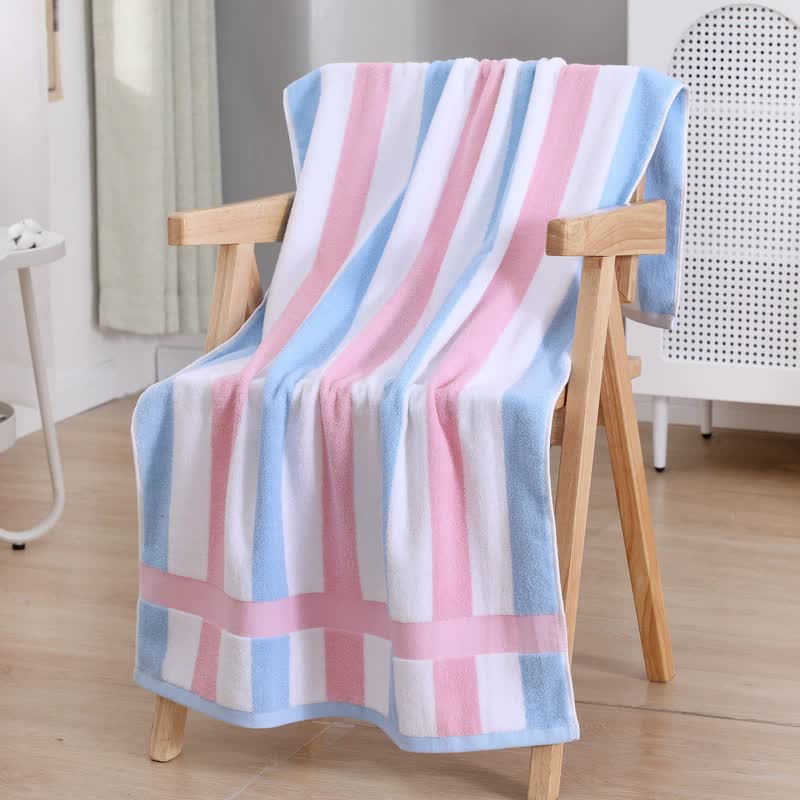 Ultra-Absorbent Long-Fiber Cotton Large Bath Towel – Perfect for Home, Hotel, and Beauty Salons