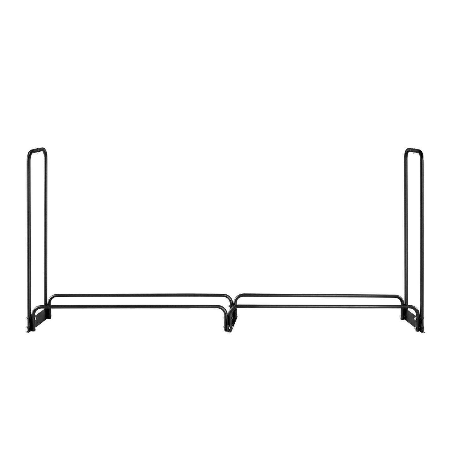 Firewood Rack with Waterproof Cover – Half-Cord Capacity, Powder-Coated Steel, Outdoor Wood Storage