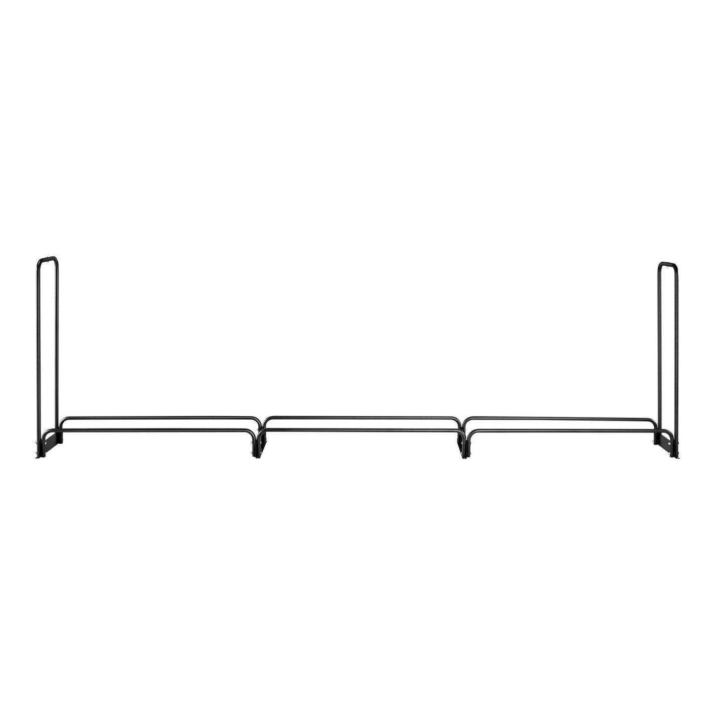 Firewood Rack with Waterproof Cover – Half-Cord Capacity, Powder-Coated Steel, Outdoor Wood Storage
