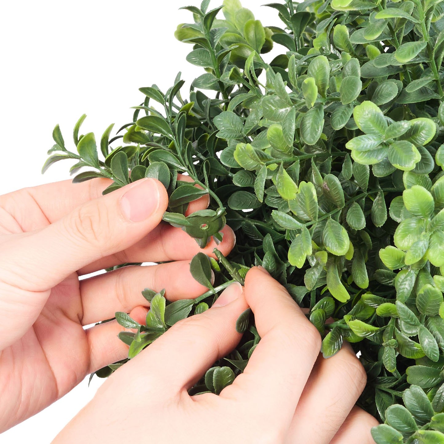 Artificial Boxwood Topiary Double Ball – Realistic, 36-Inch Faux Plant Set for Indoor & Outdoor Decor