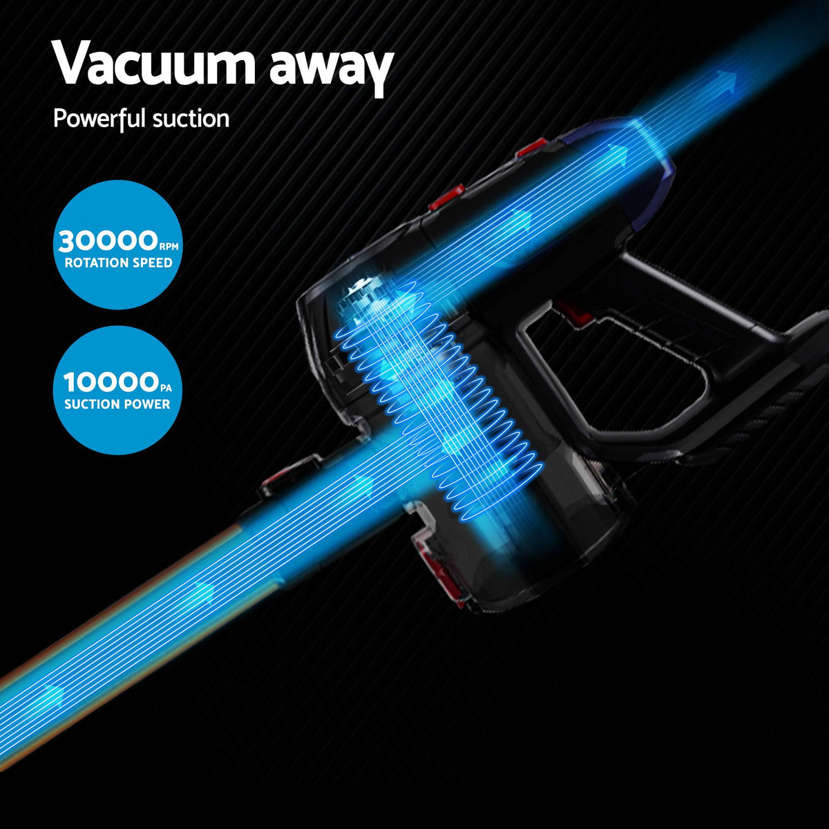 Devanti K7 Gold Cordless Stick Vacuum & Espresso Machine Bundle – LED Display