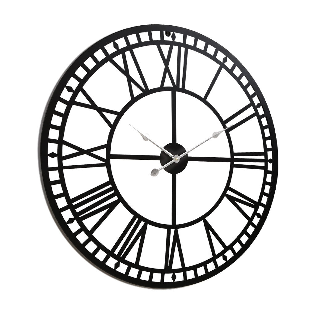 Artiss Wall Clock Large Roman Numerals Metal