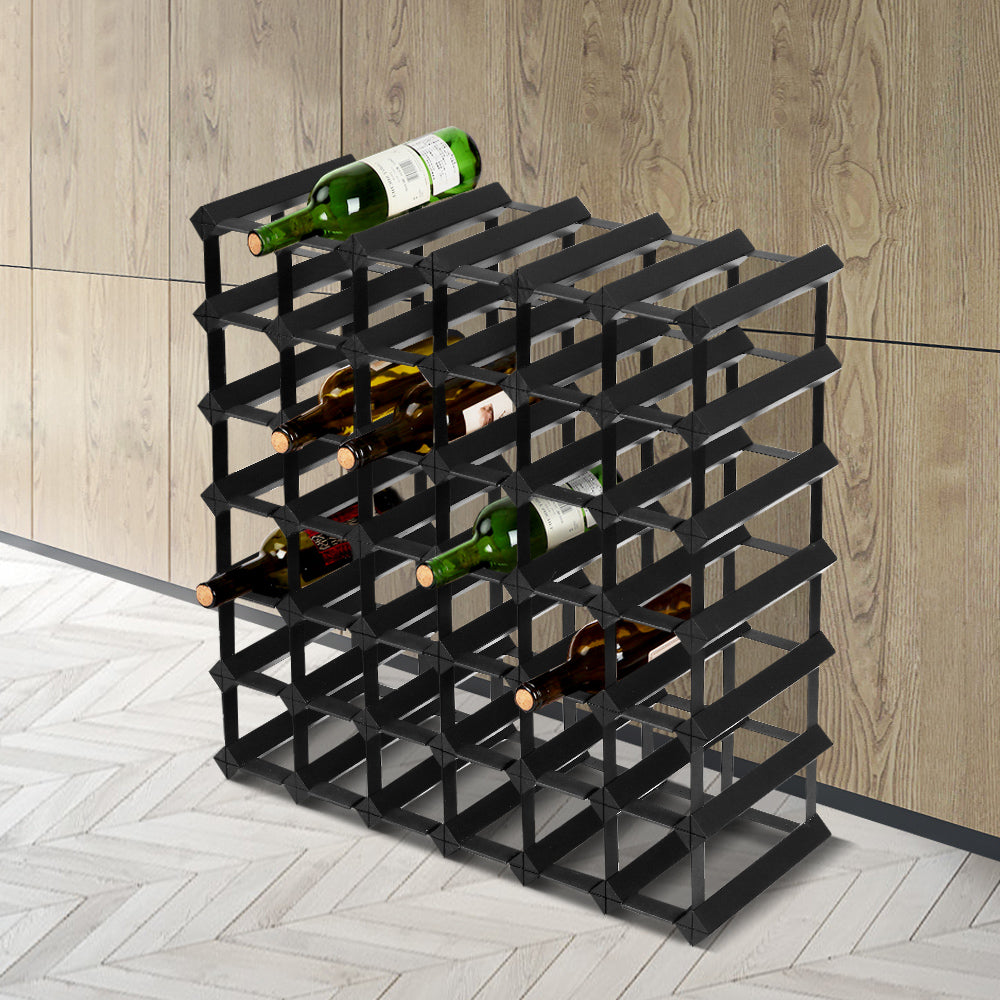 TWSC Wine Rack 42 Bottle Black
