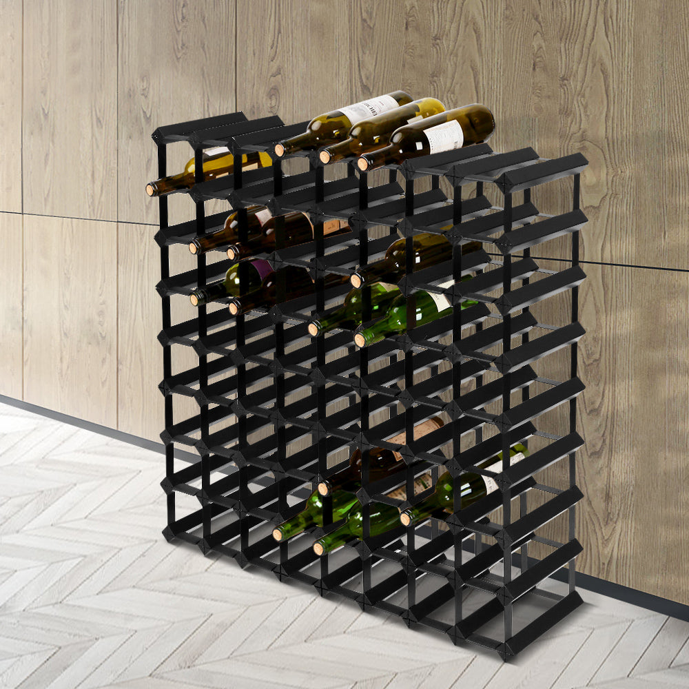 TWSC Wine Rack 72 Bottle Black