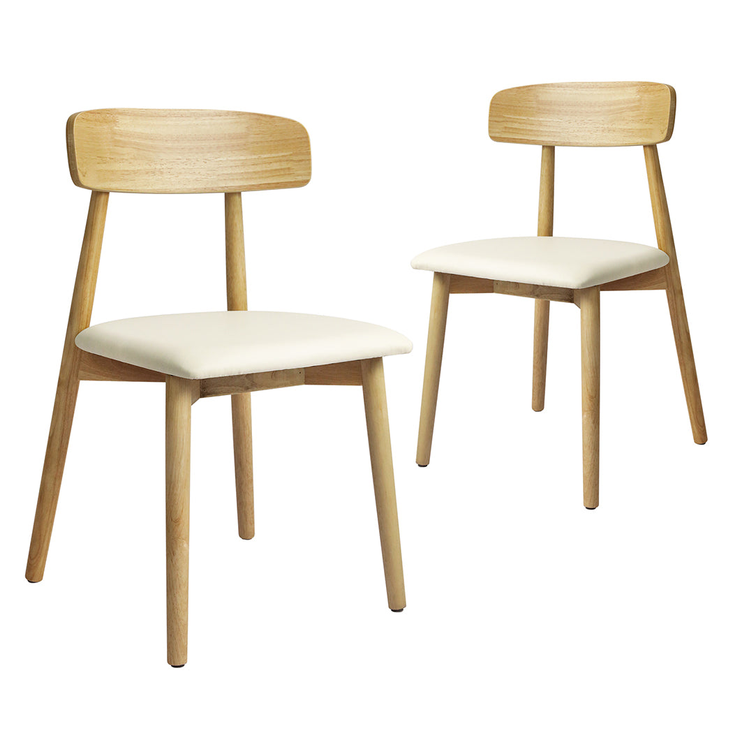 Levede 2x Dining Chairs Kitchen Chair Natural-2065254618316804096