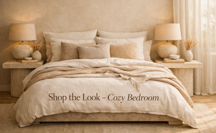 Cozy bedroom decor ideas featuring warm tones, textured fabrics, and natural materials for a serene retreat.