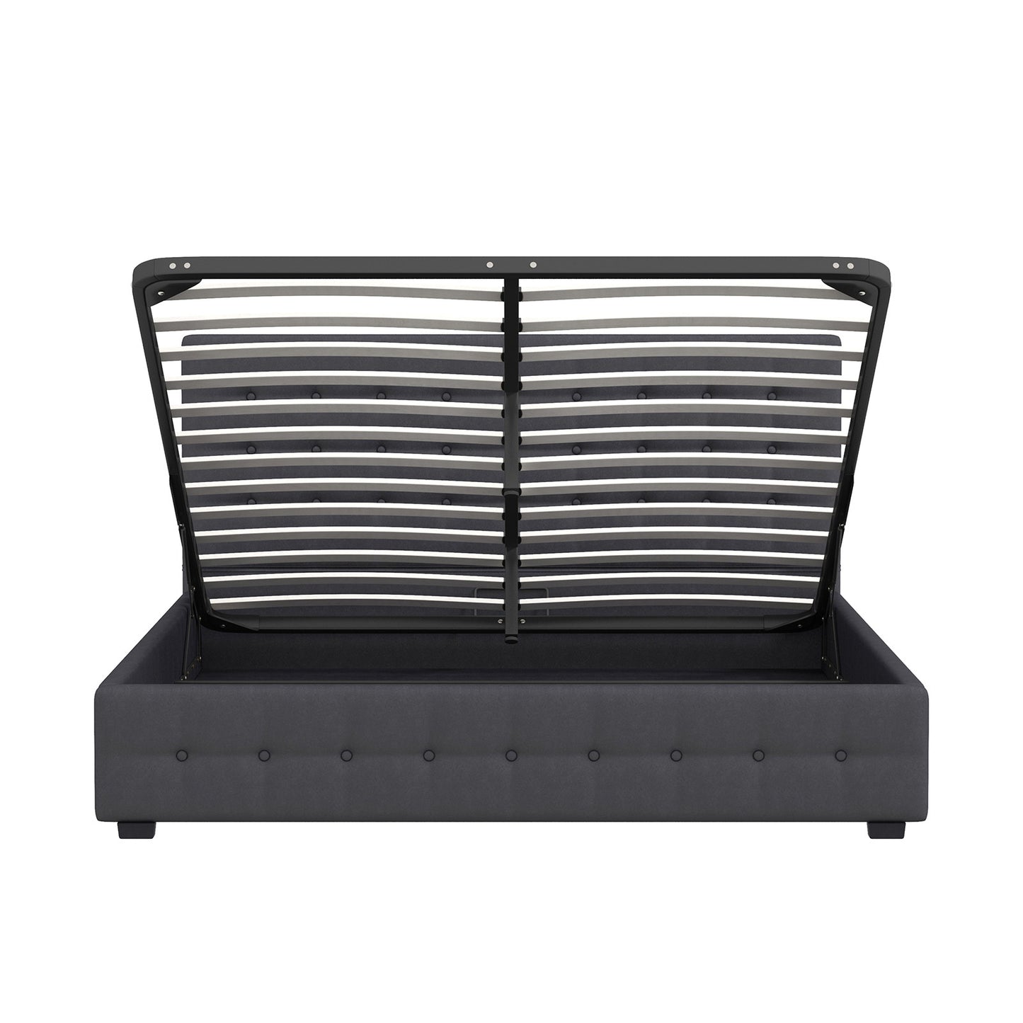 Milano Decor Eden Gas Lift Bed - Dark Grey - Single-1951134897183789063
