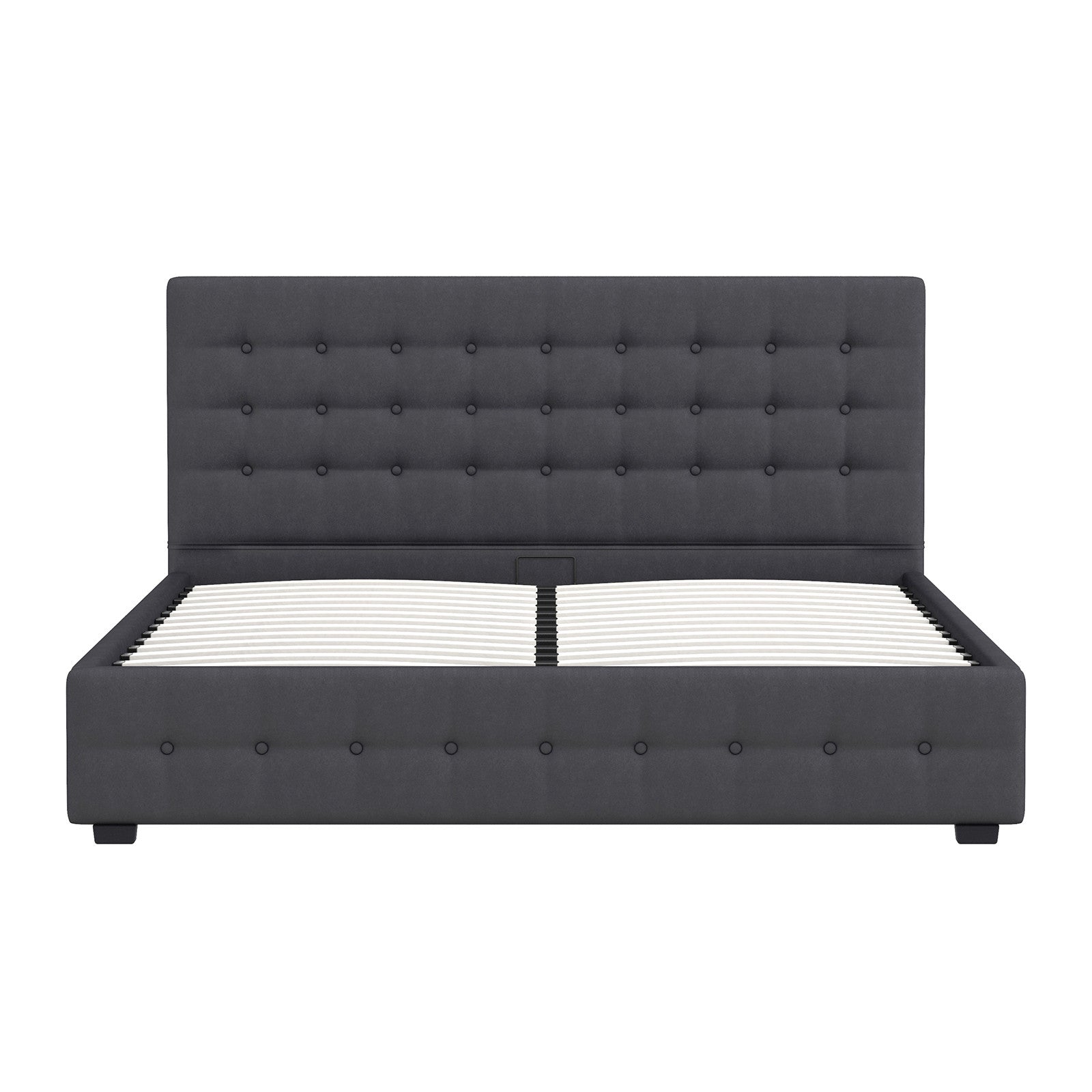 Milano Decor Eden Gas Lift Bed - Dark Grey - King Single-1951134897431252998