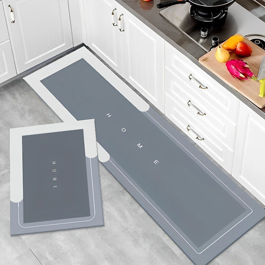 COMFEYA 2 Pack Quick Dry Absorbent Diatomite Bath Mat Set