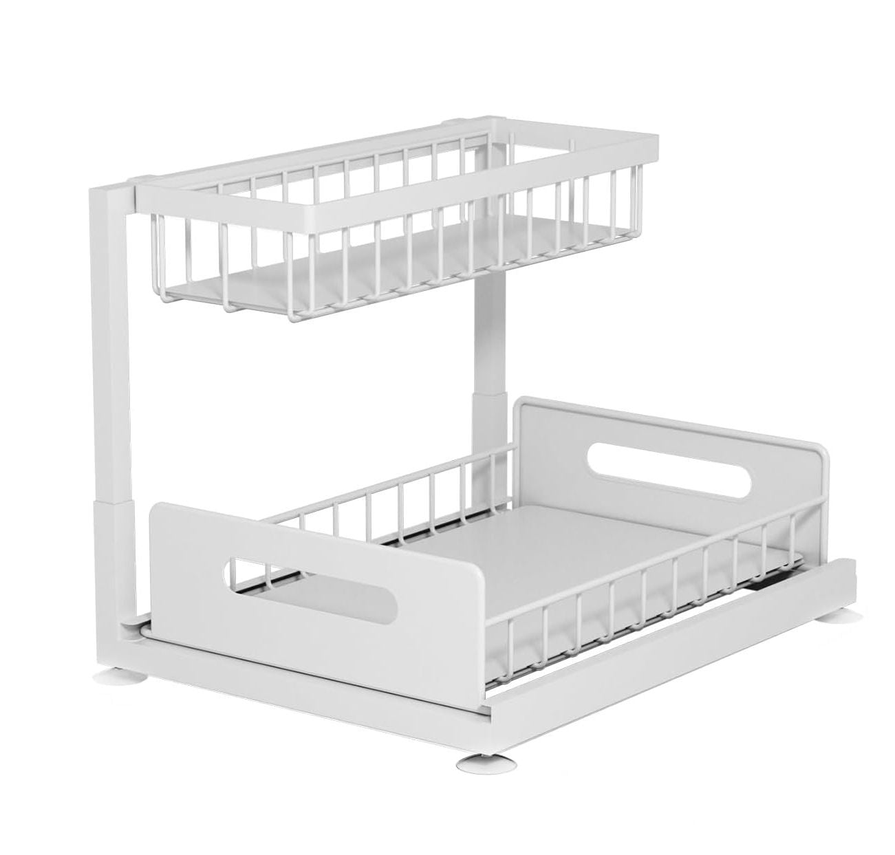 CARLA HOME 2 Tier Under Sink Organiser with Sliding Drawers for Kitchen & Bathroom-2050057510659952648