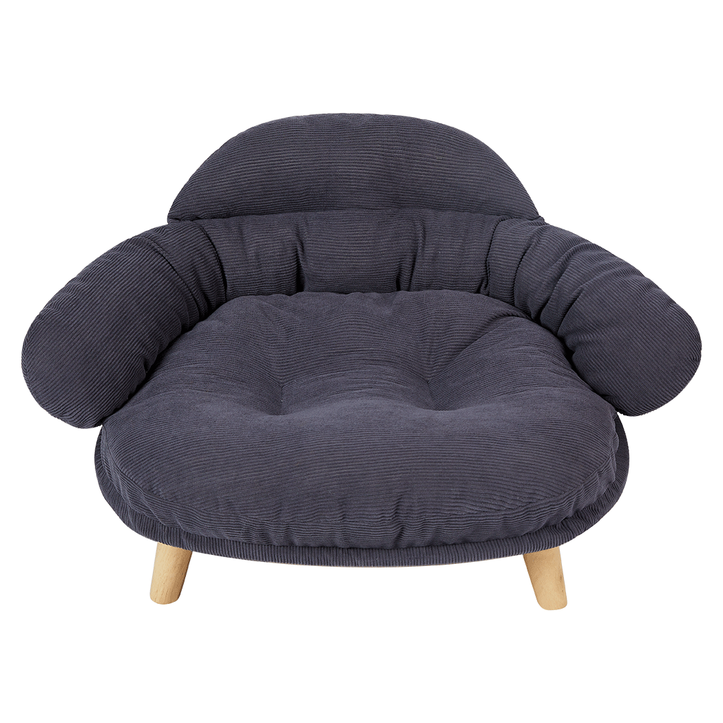 Pawz Elevated Pet Dog Cat Sofa Bed Couch L Size Grey-2029387203972567048