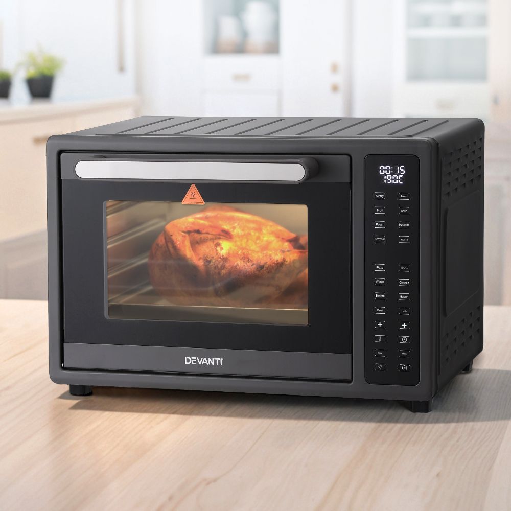 Devanti Air Fryer – 32L Capacity, Touch LCD, 1700W