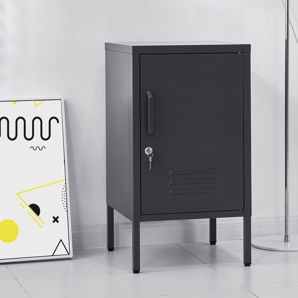 Artiss Bedside Table Metal Cabinet