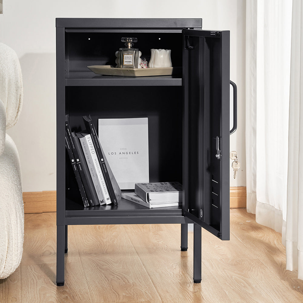 Artiss Bedside Table Metal Cabinet