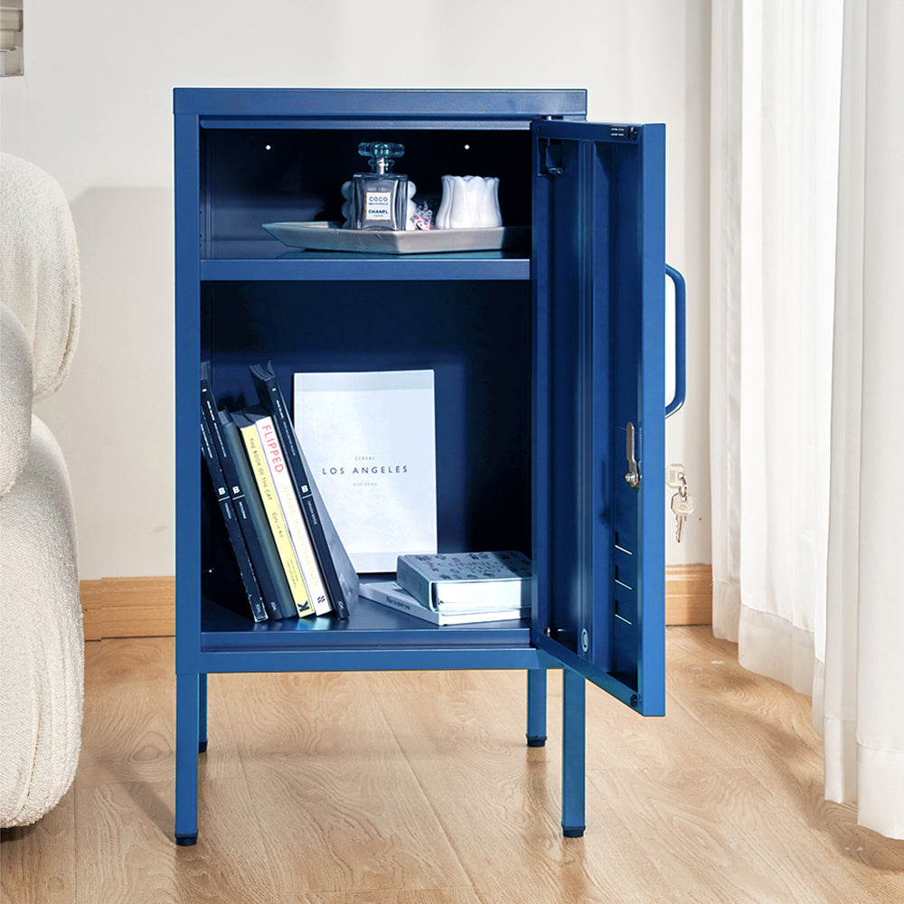 Artiss Bedside Table Metal Cabinet