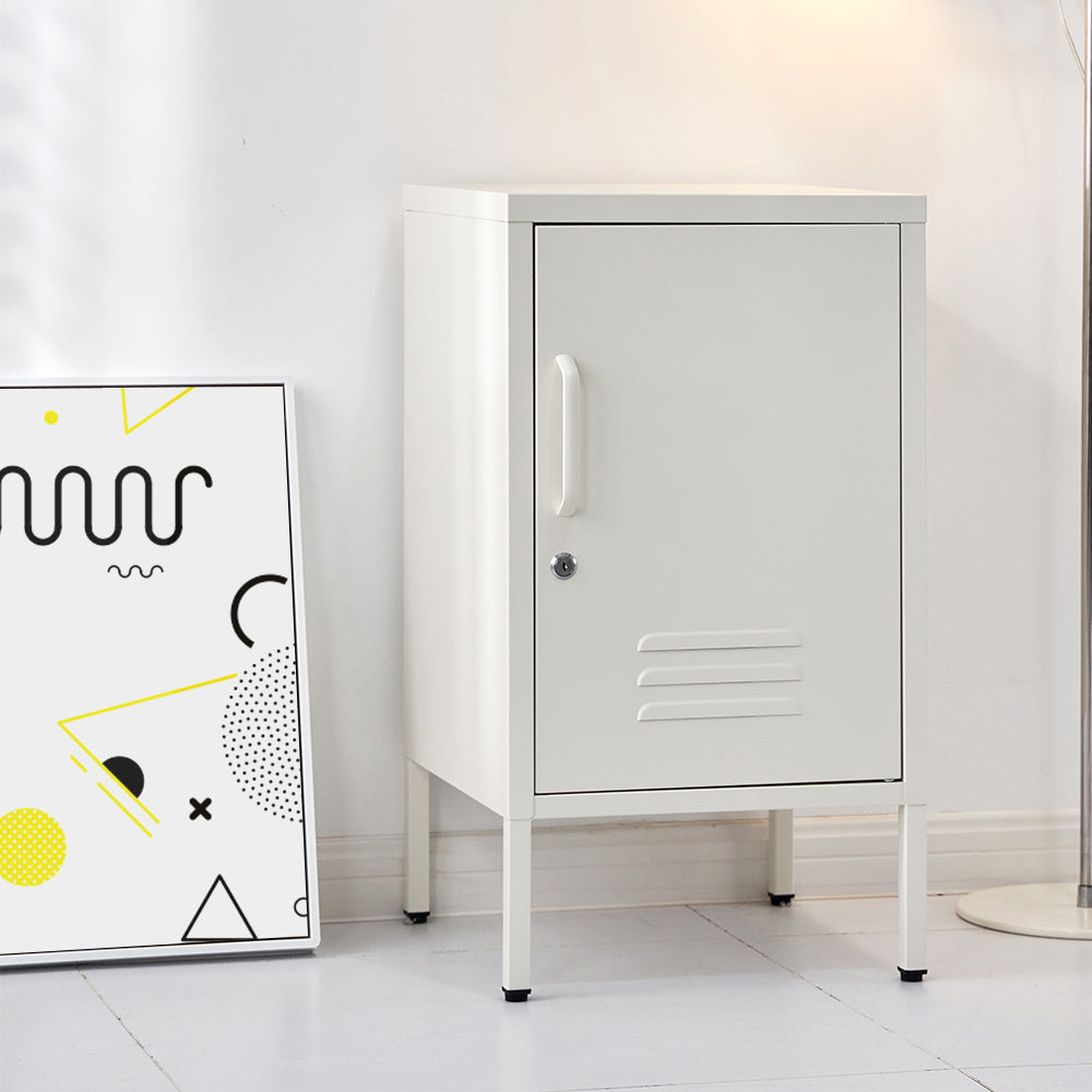 Artiss Bedside Table Metal Cabinet