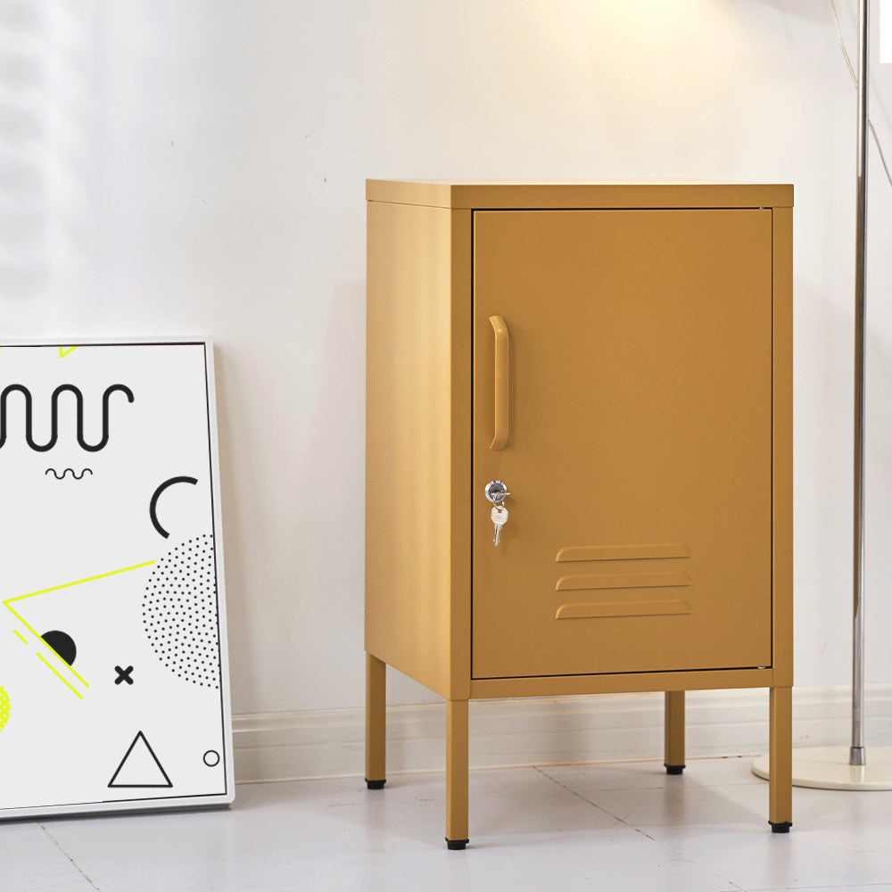Artiss Bedside Table Metal Cabinet
