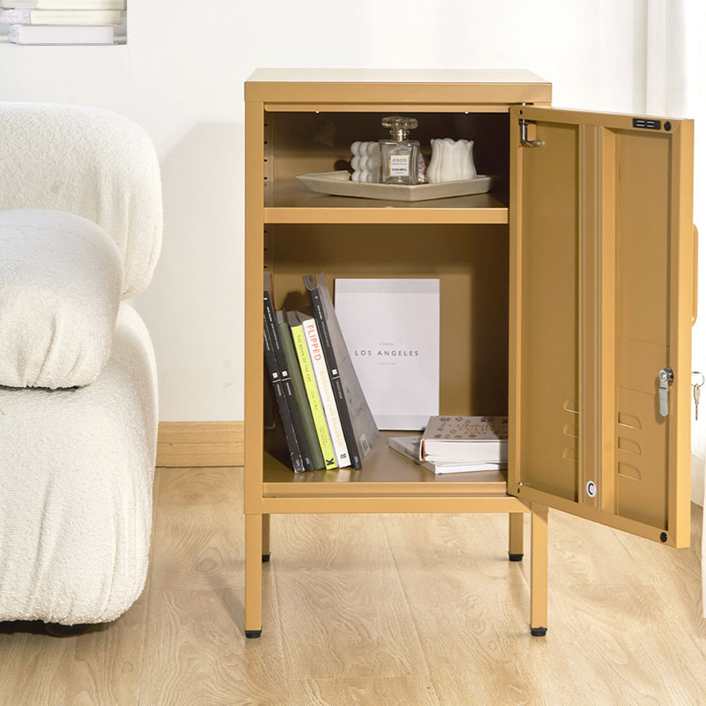 Artiss Bedside Table Metal Cabinet
