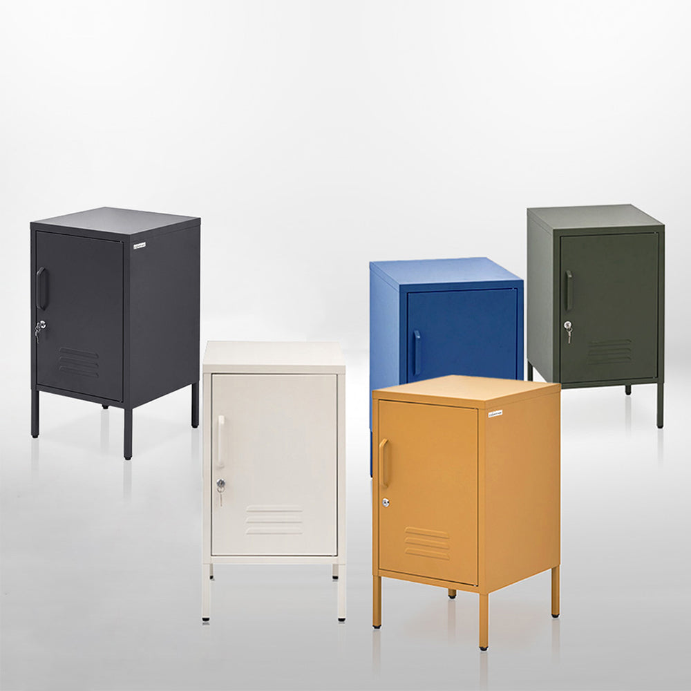 Artiss Bedside Table Metal Cabinet