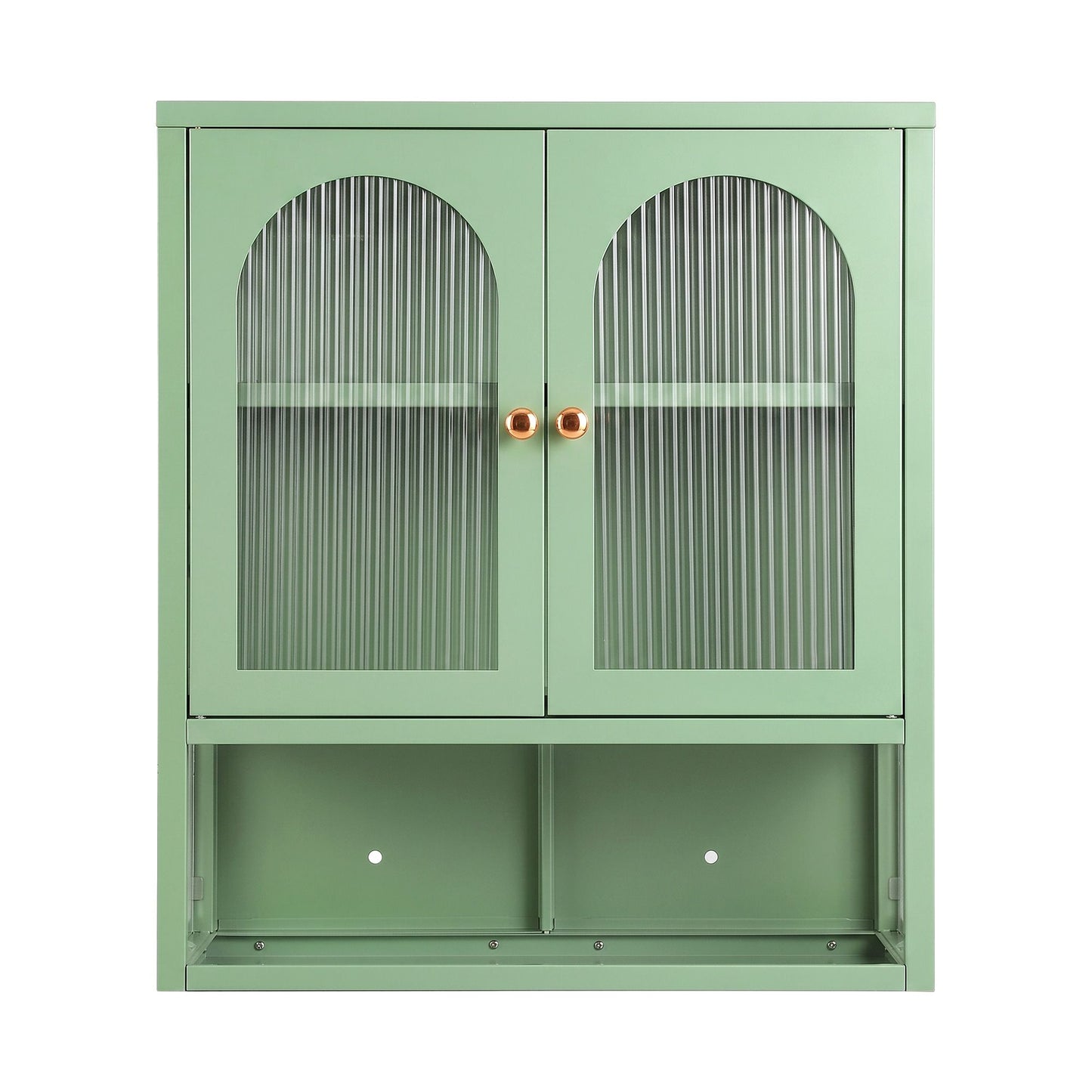 Artiss Buffet Cabinet Sideboard Wall Mounted Fluted Display Storage 70cm Green