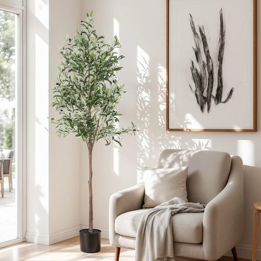 Artificial Olive Tree – Lifelike Indoor Decor, 1.8m